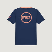 FC Barcelone – Maillot Pré-Match 25/26 – Bleu Marine & Orange
